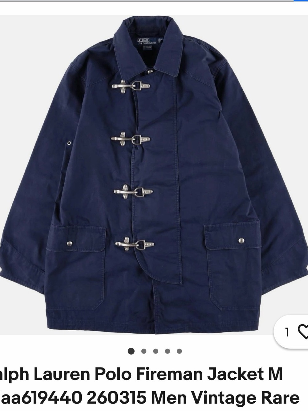 Ralph Lauren Navy Toggle Fireman Field Jacket